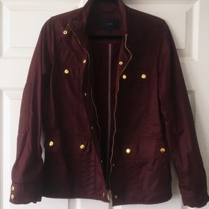 J.Crew Burgundy Downtown Field Jacket